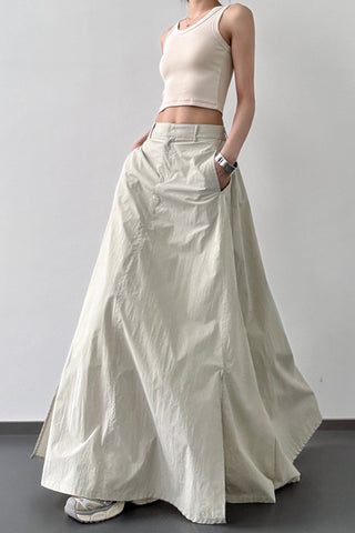 Sleek Maxi Skirt with Side Pockets