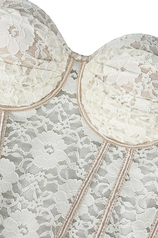 Lace Detail Bustier Top