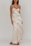 Ruffle Detail Maxi Casual Dress
