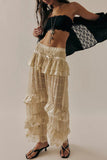 Tiered Ruffle Casual Pants