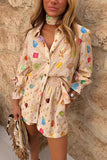Playful Printed Short Set