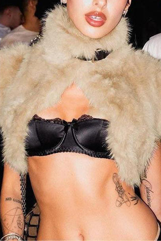 Statement Faux Fur Shrug