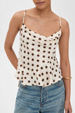 Polka Dot Draped Camisole