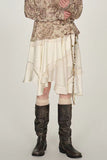Layered Skirt with Asymmetric Hem