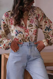 Floral Button-Down Blouse