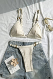 Chic Bikini Set with Adjustable Straps