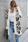 Open-Front Leopard Cardigan