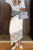 Elegant Lace Maxi Skirt