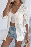Open-Front Knit Cardigan