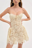 Lace Detail Spaghetti Strap Dress