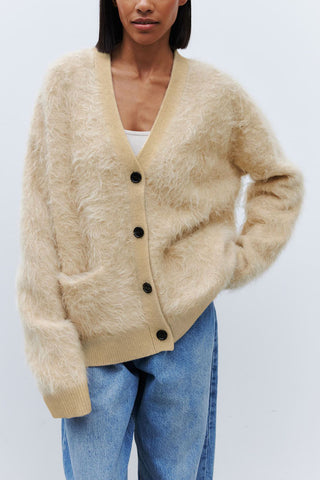 Button-Up Fuzzy Cardigan