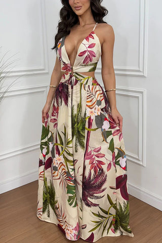 Floral Print Maxi Dress