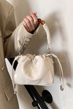 Elegant Beaded Handle Small Bag