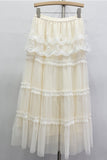 Layered Skirt with Lace Detail