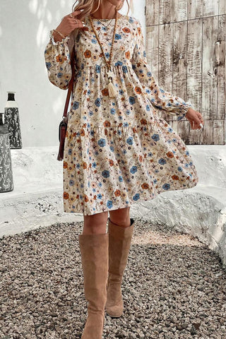 Floral Tiered Casual Dress