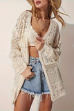 Open-Front Crochet Cardigan