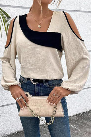 Stylish Cut-Out Sleeve Blouse