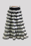 Tiered Ruffle Maxi Skirt