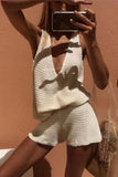 Stylish Knit Short Set
