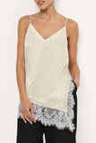 Lace-Trim Spaghetti Strap Tank Top