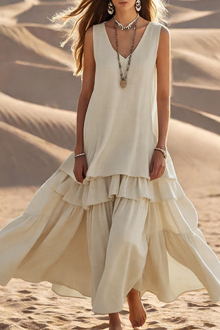 Layered Flowy Casual Dress
