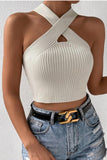 Crisscross Ribbed Tank Top