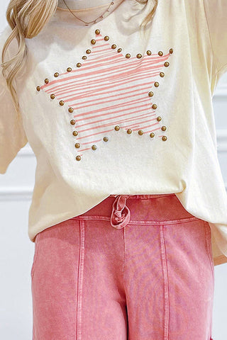 Star Pattern Casual T-Shirt