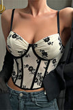 Floral Print Corset Tank Top