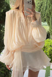Elegant Draped Casual Dress
