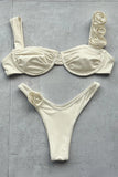 Floral Strap Two-Piece Bikini Set