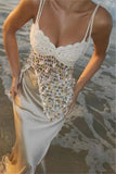 Sequin Beach-Ready Casual Cami Top