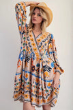 Floral Bohemian Casual Dress