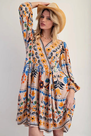 Floral Bohemian Casual Dress