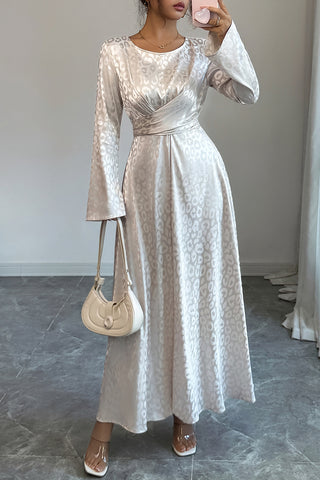 Elegant Long-Sleeve Maxi Dress