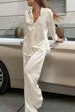 Chic Button-Front Pants Set