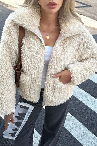 Cozy Textured Short Coat