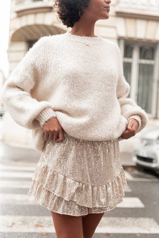 Chic Layered Mini Skirt with Ruffles
