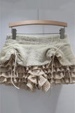 Tiered Ruffle Casual Shorts