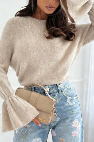 Flared Sleeve Sweater