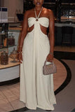 Halter Neck Wide-Leg Jumpsuit