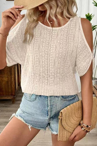 Cold Shoulder Lace Top