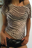 Animal Print Short Sleeve T-Shirt