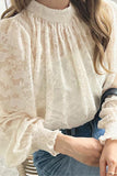 Elegant Lace Balloon Sleeve Blouse