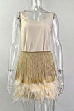 Elegant Sleeveless Skirt Set