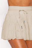 Pleated High Waist Mini Skirt