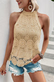 Lace Halter Tank Top