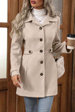 Buttoned Belted Coat