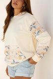 Patterned Casual Hoodie
