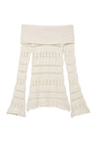 Off-Shoulder Knit Sweater