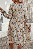 Floral Tiered Casual Dress